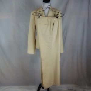 Worthington Works 2 PC Pant Suit Cream Size 4